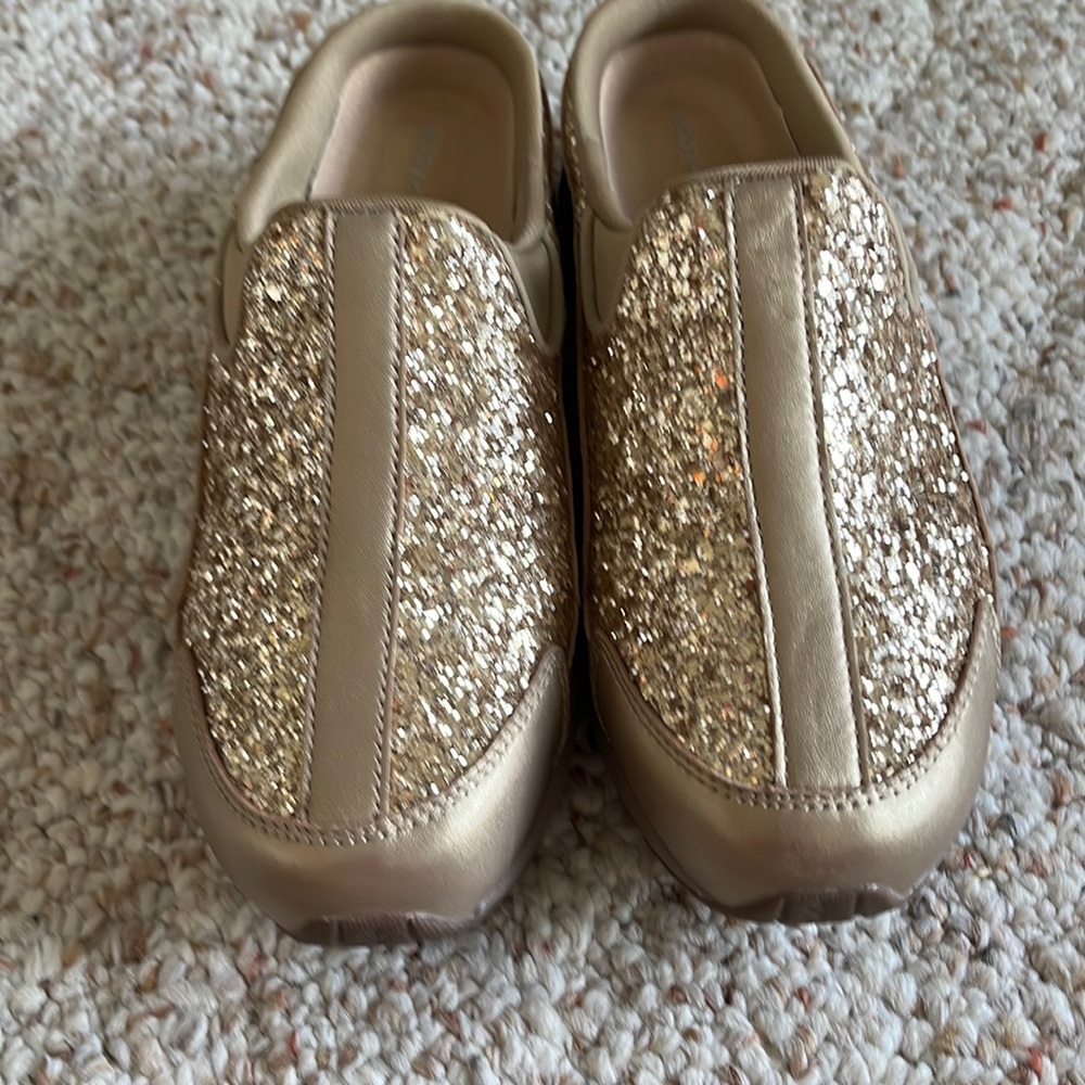 Easy Spirit Glitter Gold shoes
